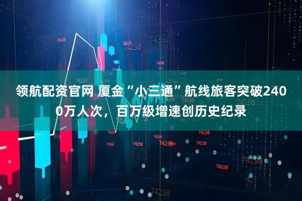 领航配资官网 厦金“小三通”航线旅客突破2400万人次，百万级增速创历史纪录