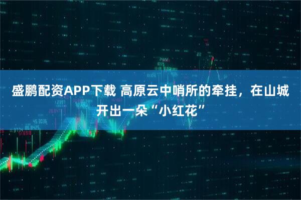 盛鹏配资APP下载 高原云中哨所的牵挂,在山城开出一朵“小红花”